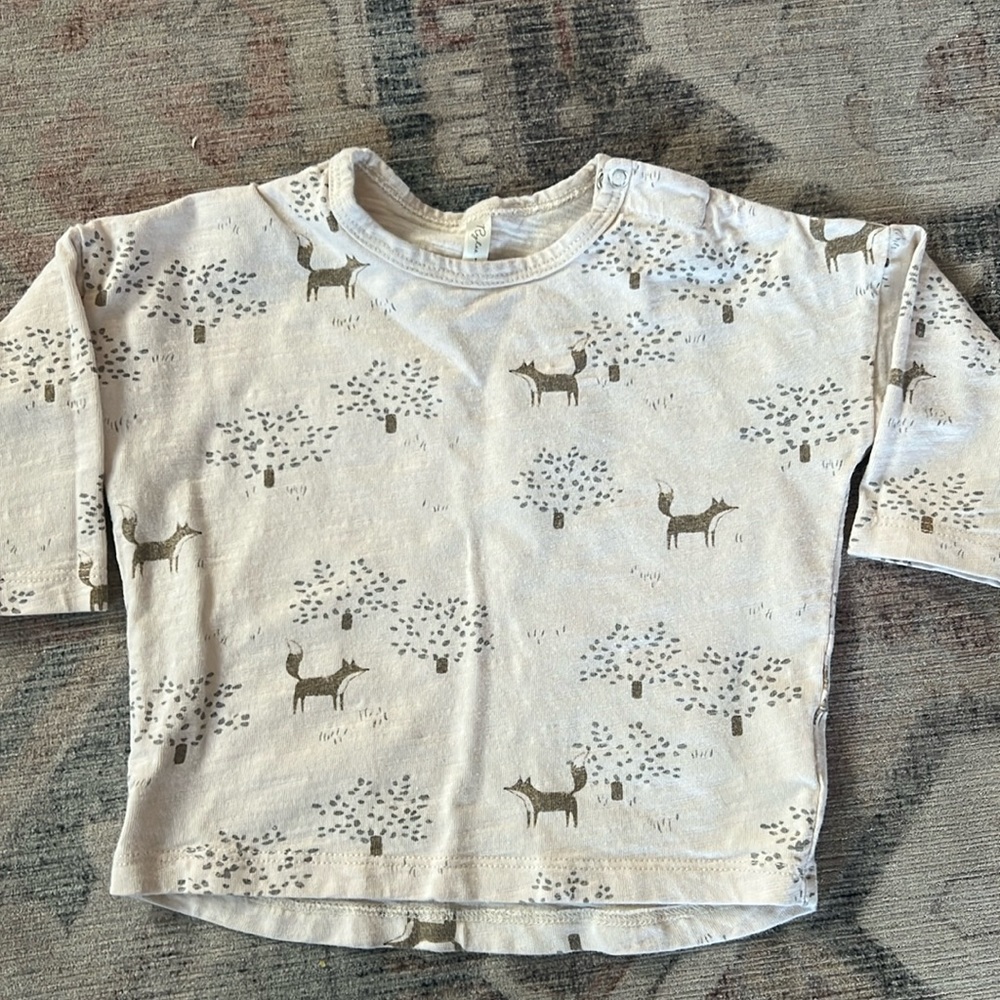 Rylee + Cru Fox long sleeve tee 3-6
